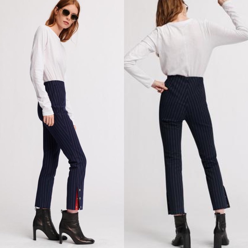 rag & bone • simone striped snap trouser pants